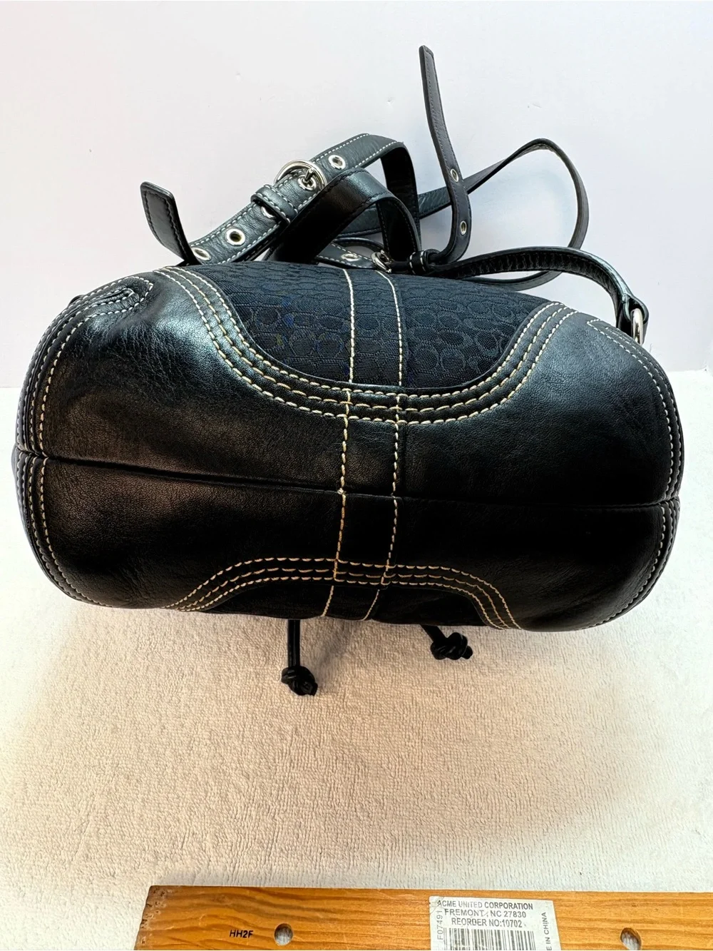 Coach compact drawstring